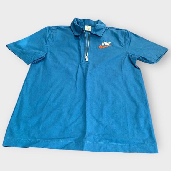 Nike Sportswear Overshirt 1/2 Half Zip Marina Blue DM5283-407 Mens size S New - Picture 3 of 9
